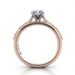 Marquise Engagement Ring, Rose Gold, RS50, TF Marquise Engagement Ring, Rose Gold, RS50, TF