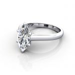 Marquise Engagement Ring, White Gold, RS34, LF Marquise Engagement Ring, White Gold, RS34, LF
