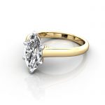 Marquise Engagement Ring, Yellow Gold, RS34, LF