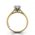 Marquise Engagement Ring, Yellow Gold, RS34, TF