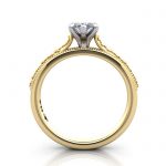 Marquise Engagement Ring, Yellow Gold, RS50, TF