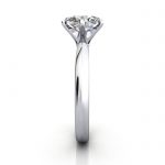 Oval Engagement Ring, Platinum, RS49, SV