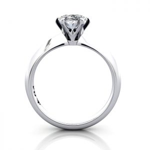Oval Engagement Ring, Platinum, RS49, TF