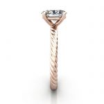 Oval Engagement Ring, Rose Gold, RS38, SV Oval Engagement Ring, Rose Gold, RS38, SV