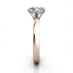 Oval Cut Solitaire Diamond Ring Rose Gold RS49 SV