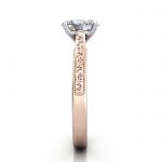 Oval Engagement Ring, Rose Gold, RS50, SV