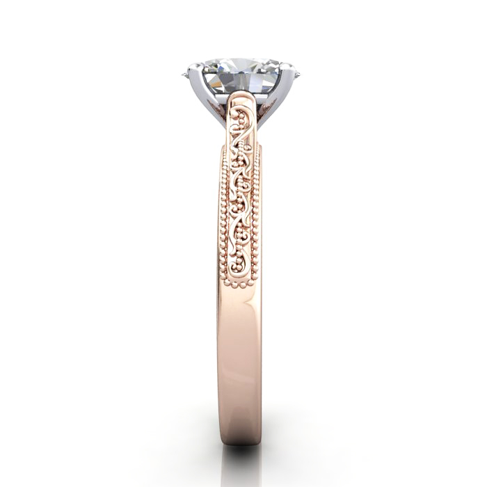 Oval Engagement Ring, Rose Gold, RS50, SV