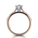 Oval Engagement Ring, Rose Gold, RS50, TF