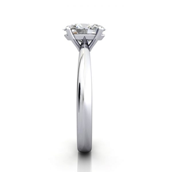 Oval Engagement Ring, White Gold, RS48, SV