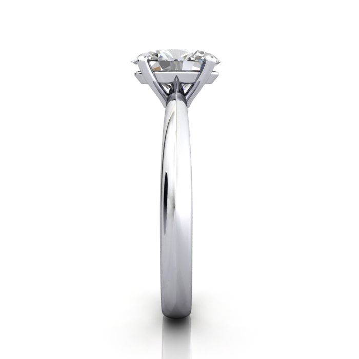 Oval Engagement Ring, White Gold, RS48, SV Oval Engagement Ring, White Gold, RS48, SV