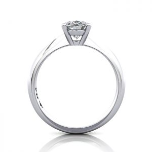 Oval Engagement Ring, White Gold, RS48, TF