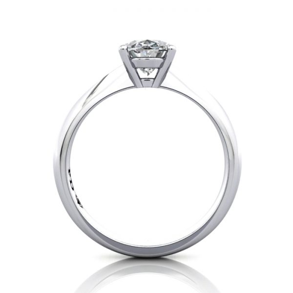 Oval Engagement Ring, White Gold, RS48, TF