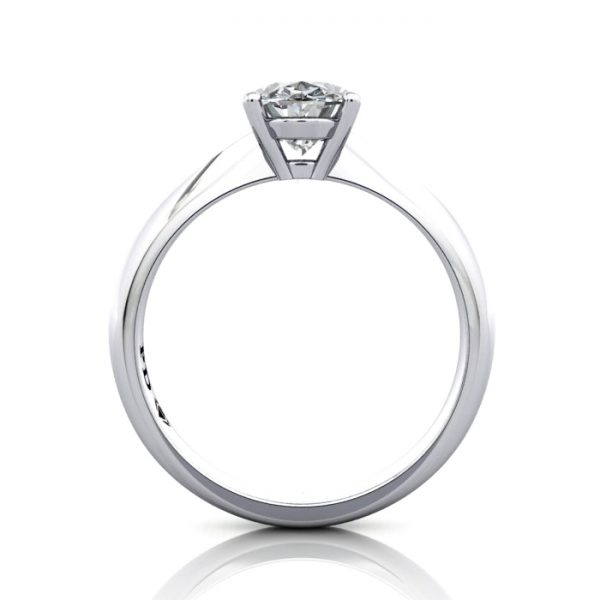 Oval Engagement Ring, White Gold, RS48, TF