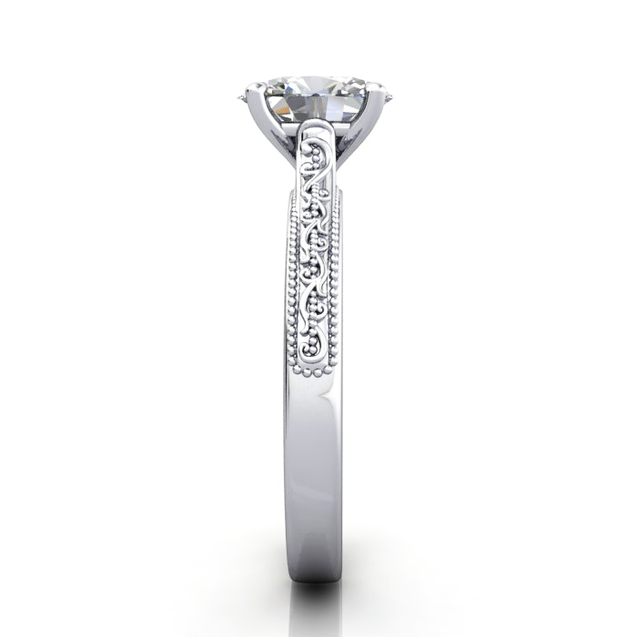 Oval Engagement Ring, White Gold, RS50, SV Oval Engagement Ring, White Gold, RS50, SV