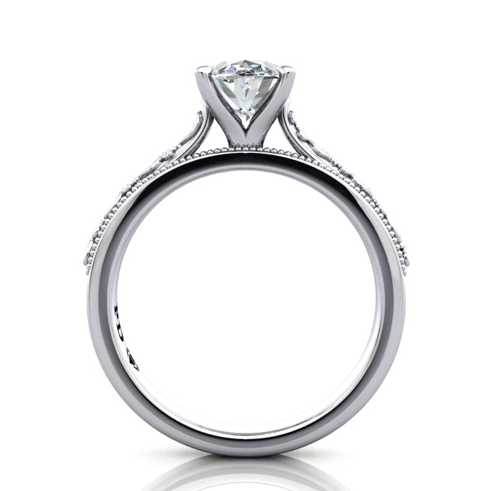 Oval Engagement Ring, White Gold, RS50, TF Oval Engagement Ring, White Gold, RS50, TF