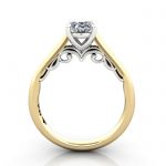 Oval Engagement Ring, Yellow Gold, RS35, TF