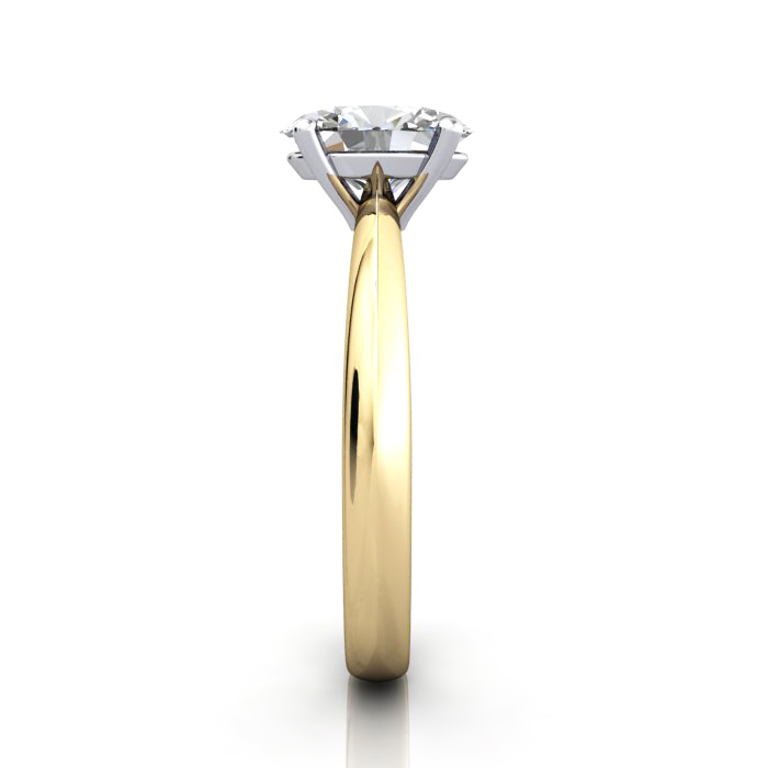 Oval Engagement Ring, Yellow Gold, RS48, SV Oval Engagement Ring, Yellow Gold, RS48, SV