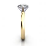 Oval Engagement Ring, Yellow Gold, RS49, SV Oval Cut Solitaire Diamond Ring Yellow Gold RS49 SV