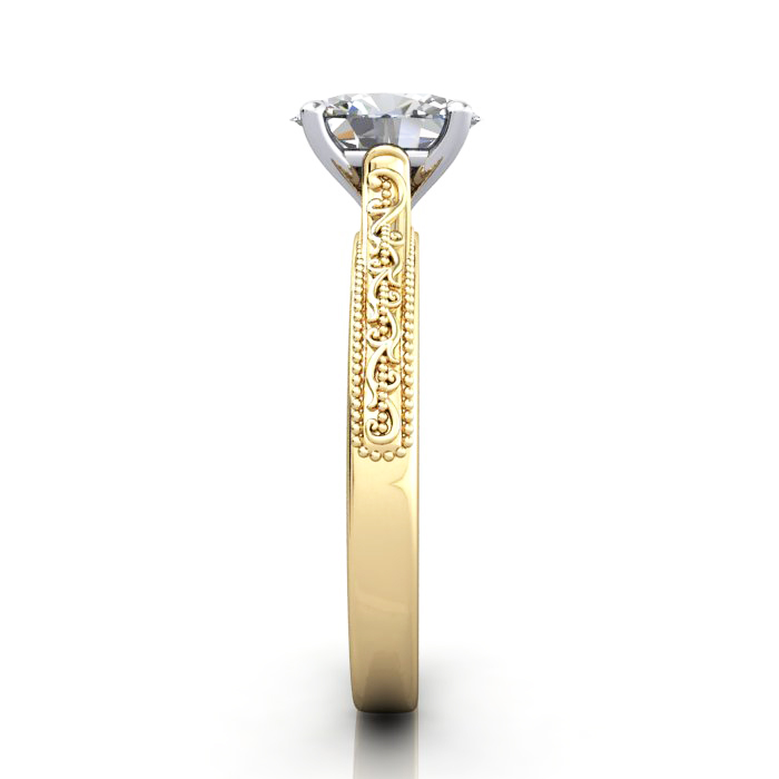Oval Engagement Ring, Yellow Gold, RS50, SV Oval Engagement Ring, Yellow Gold, RS50, SV