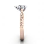 Pear Engagement Ring, Rose Gold, RS50, SV