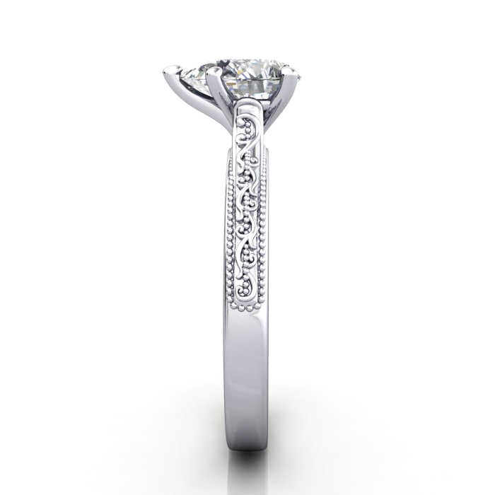 Pear Engagement Ring, White Gold, RS50, SV Pear Engagement Ring, White Gold, RS50, SV