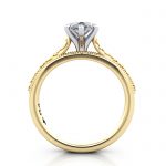 Pear Engagement Ring, Yellow Gold, RS50, TF