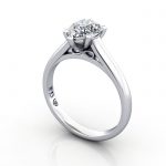 Pear Shape Engagement Ring, Platinum, RS34, 3D Pear Shape Engagement Ring, Platinum, RS34, 3D