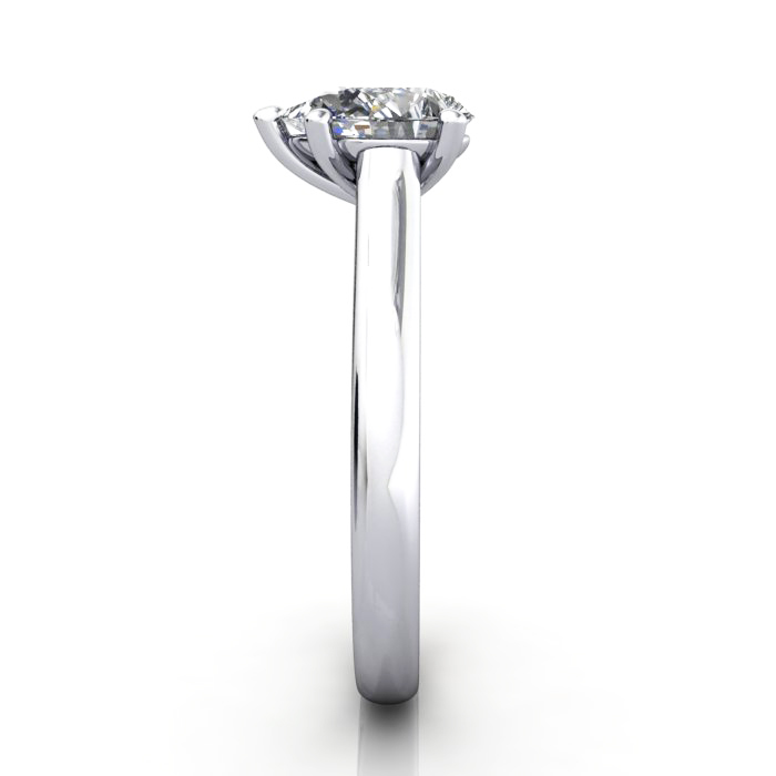 Pear Shape Engagement Ring, Platinum, RS34, SV Pear Shape Engagement Ring, Platinum, RS34, SV