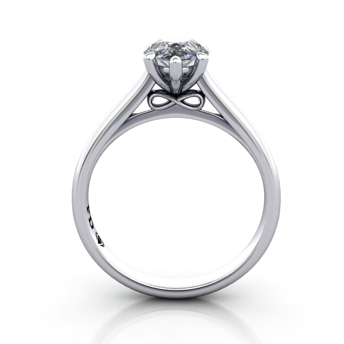 Pear Shape Engagement Ring, Platinum, RS34, TF Pear Shape Engagement Ring, Platinum, RS34, TF