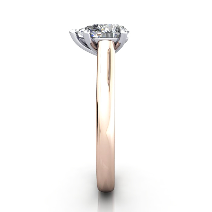 Pear Shape Engagement Ring, Rose Gold, RS34, SV Pear Shape Engagement Ring, Rose Gold, RS34, SV