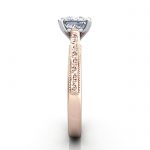 Princess Engagement Ring, Rose Gold, RS50, SV Princess Engagement Ring, Rose Gold, RS50, SV