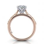 Princess Engagement Ring, Rose Gold, RS50, TF Princess Engagement Ring, Rose Gold, RS50, TF