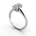 Radiant Engagement Ring, Platinum, RS6 3D Thumb
