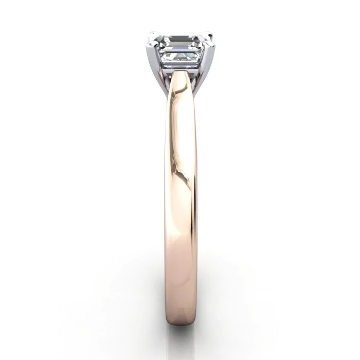 Solitaire-Diamond-Ring-Asscher-RS41-Rose-Gold-SV Solitaire-Diamond-Ring-Asscher-RS41-Rose-Gold-SV