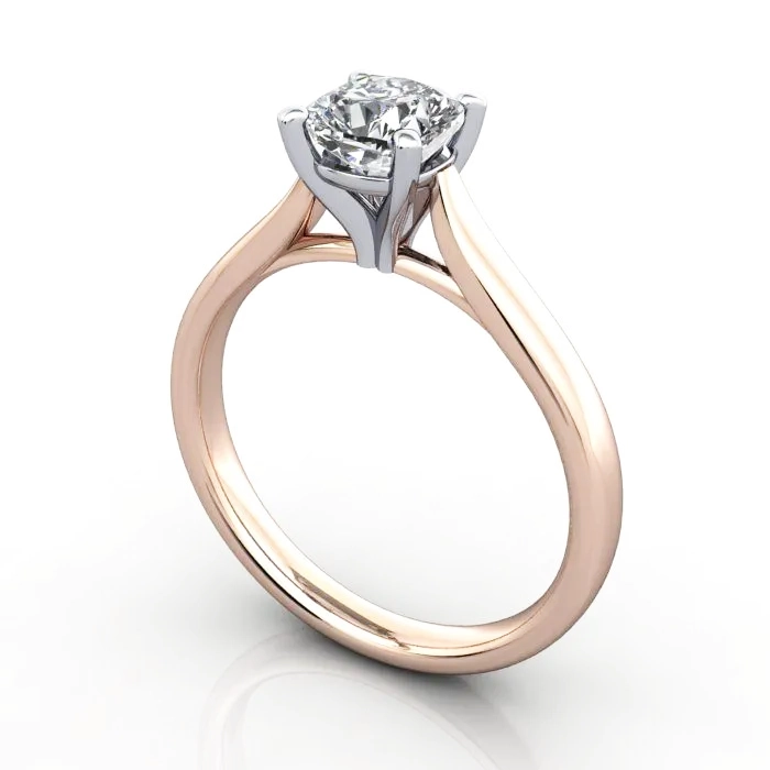Solitaire-Diamond-Ring-Cushion-RS41-Rose-Gold-3D Solitaire-Diamond-Ring-Cushion-RS41-Rose-Gold-3D