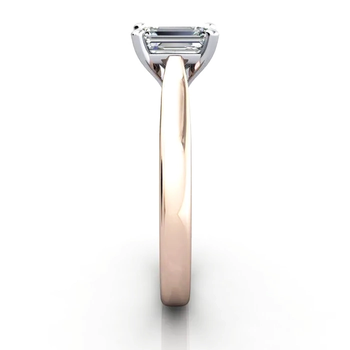 Solitaire-Diamond-Ring-Emerald-RS41-Rose-Gold-SV Solitaire-Diamond-Ring-Emerald-RS41-Rose-Gold-SV