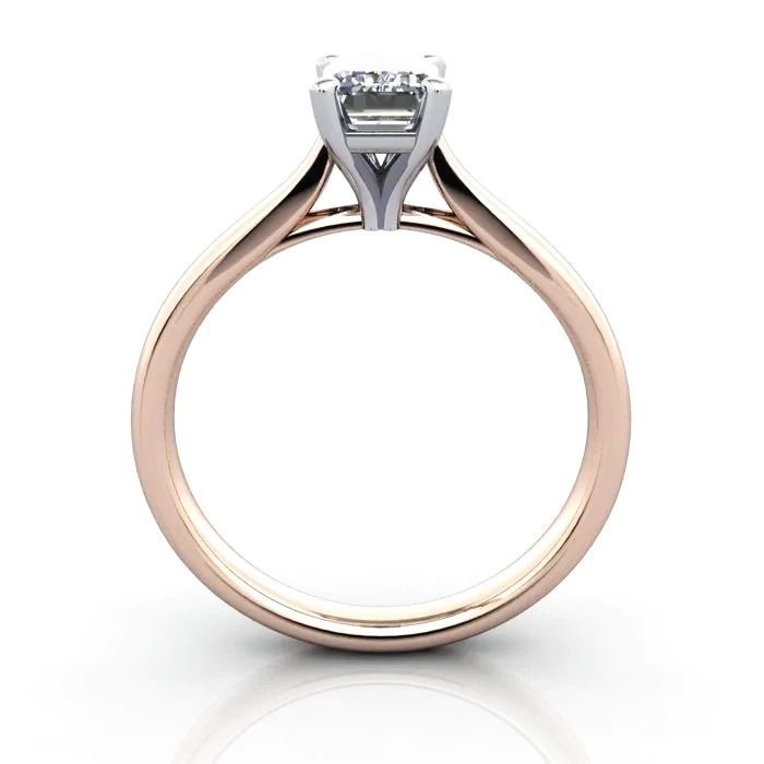 Solitaire-Diamond-Ring-Emerald-RS41-Rose-Gold-TF Solitaire-Diamond-Ring-Emerald-RS41-Rose-Gold-TF