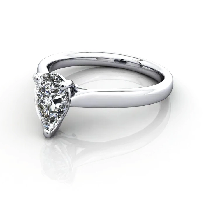 Solitaire-Diamond-Ring-Pear-RS41-Platinum-LF Solitaire-Diamond-Ring-Pear-RS41-Platinum-LF