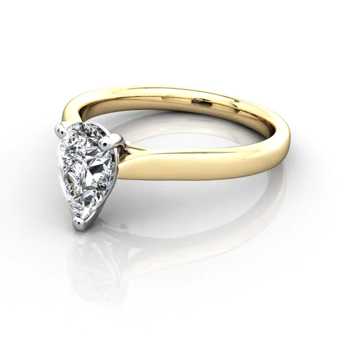 Solitaire-Diamond-Ring-Pear-RS41-Yellow-Gold-LF Solitaire-Diamond-Ring-Pear-RS41-Yellow-Gold-LF