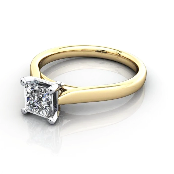 Solitaire-Diamond-Ring-Princess-RS41-Yellow-Gold-LF