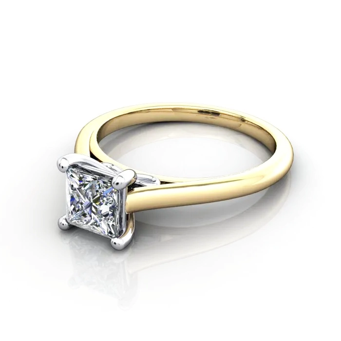 Solitaire-Diamond-Ring-RS34.-Yellow-Gold-Princess-Cut-LF