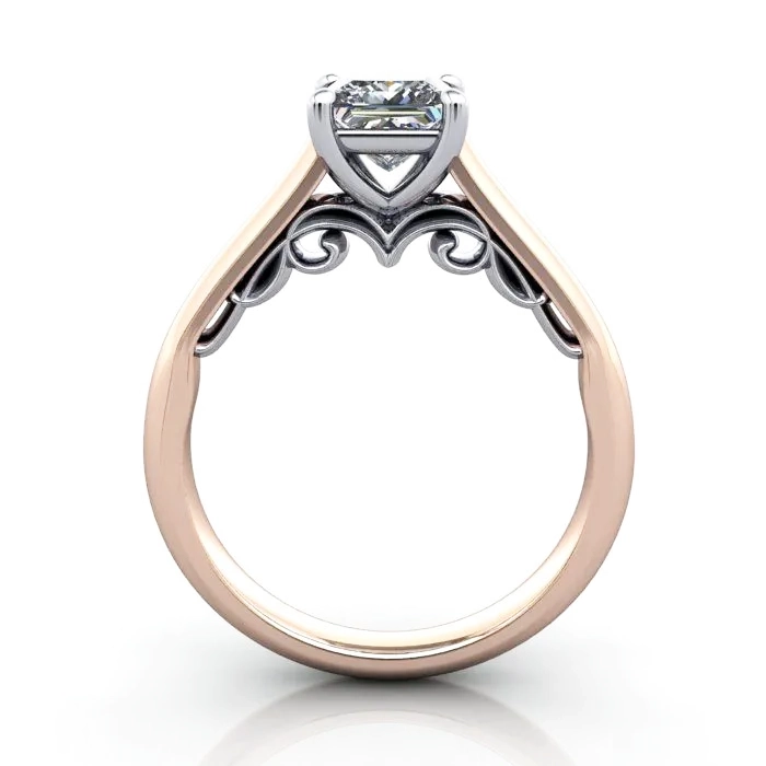 Solitaire-Diamond-Ring-RS35-Rose-Gold-Princess-Cut-TF Solitaire-Diamond-Ring-RS35-Rose-Gold-Princess-Cut-TF