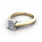 Solitaire-Diamond-Ring-RS35-Yellow-Gold-Princess-Cut-LF Solitaire-Diamond-Ring-RS35-Yellow-Gold-Princess-Cut-LF