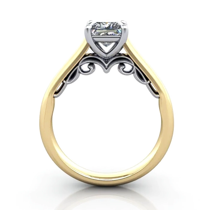 Solitaire-Diamond-Ring-RS35-Yellow-Gold-Princess-Cut-TF Solitaire-Diamond-Ring-RS35-Yellow-Gold-Princess-Cut-TF