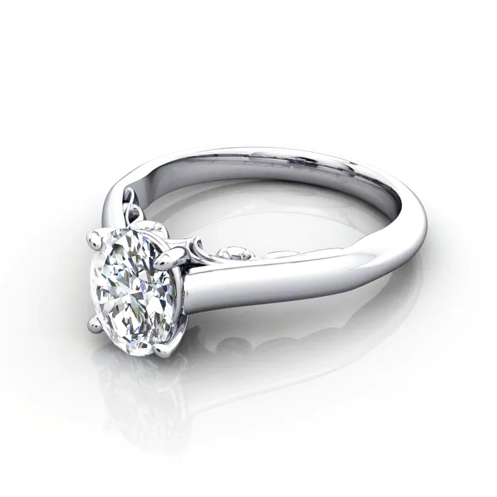 Solitaire-Diamond-Ring-RS35.-Platinum-Oval-LF Solitaire-Diamond-Ring-RS35.-Platinum-Oval-LF