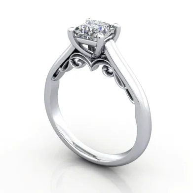 Solitaire-Diamond-Ring-RS35.-Platinum-Princess-Cut-3D