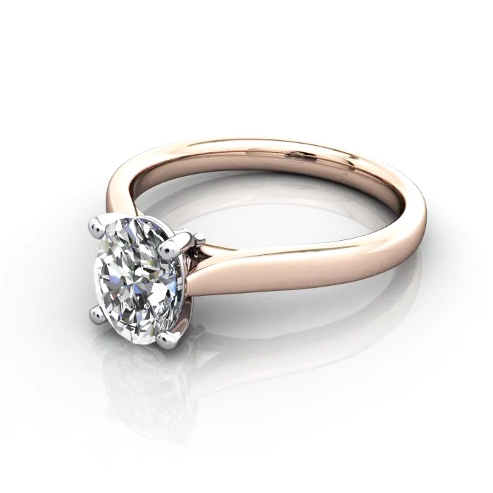 Solitaire-Diamond-Ring-RS41-Rose-Oval-LF Solitaire-Diamond-Ring-RS41-Rose-Oval-LF