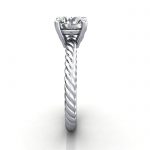 Solitaire Diamond Ring, RS47, Platinum, SV Solitaire Diamond Ring, RS47, Platinum, SV