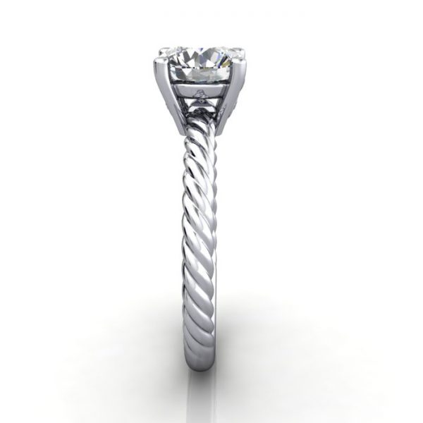 Solitaire Diamond Ring, RS47, Platinum, SV