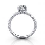 Solitaire Diamond Ring, RS47, Platinum, TF Solitaire Diamond Ring, RS47, Platinum, TF